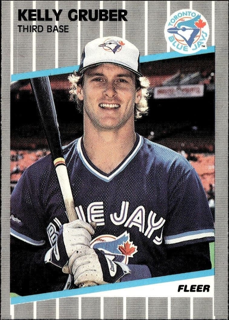 1989 Fleer Kelly Gruber #234 trading card