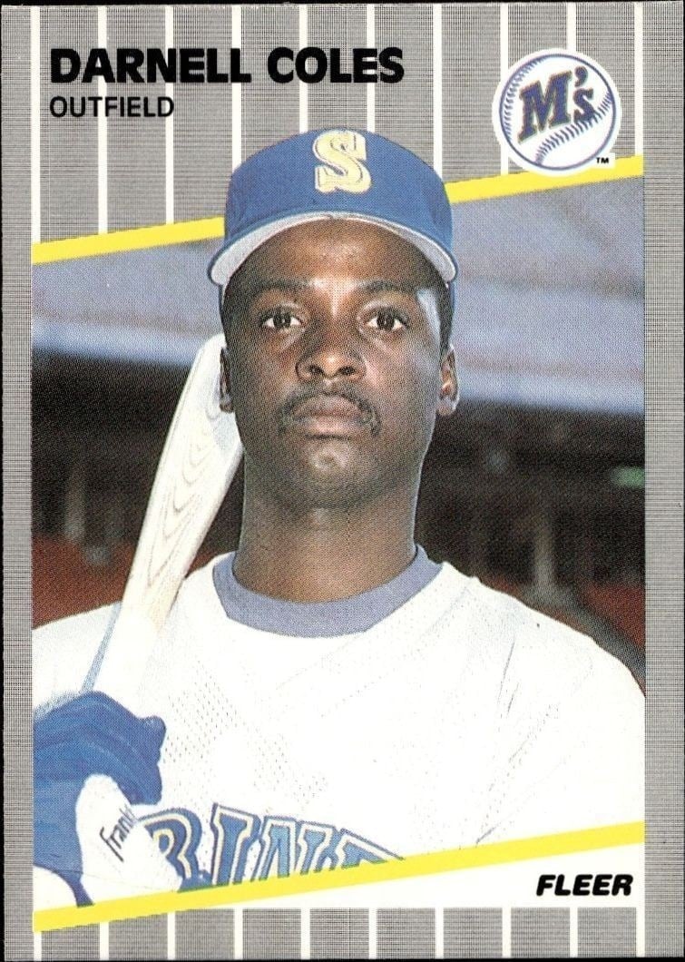 1989 Fleer Darnell Coles #544 trading card