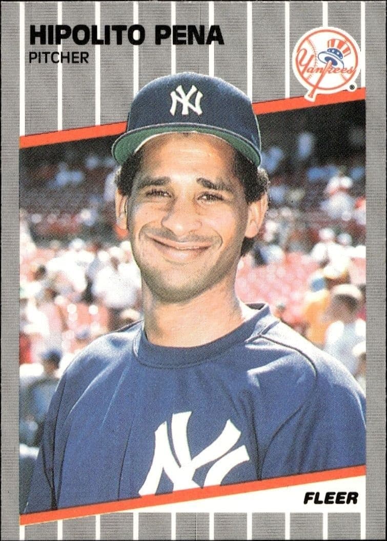 1989 Fleer Hipolito Pena #263 trading card