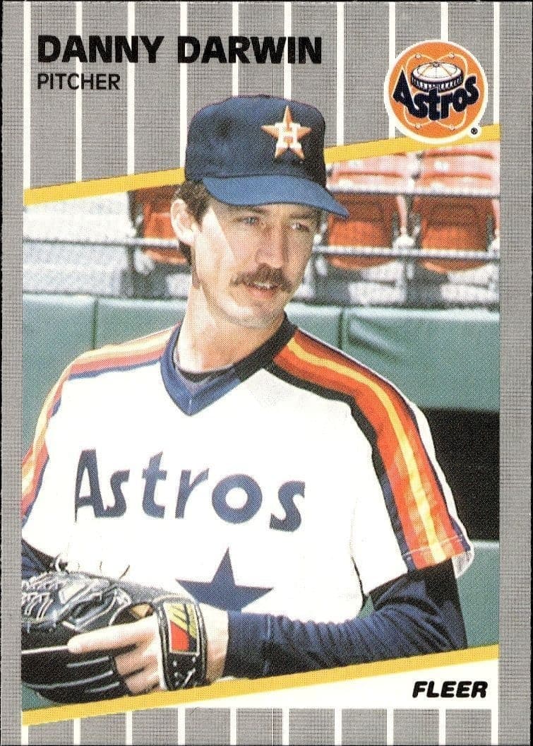 1989 Fleer Danny Darwin #354 trading card