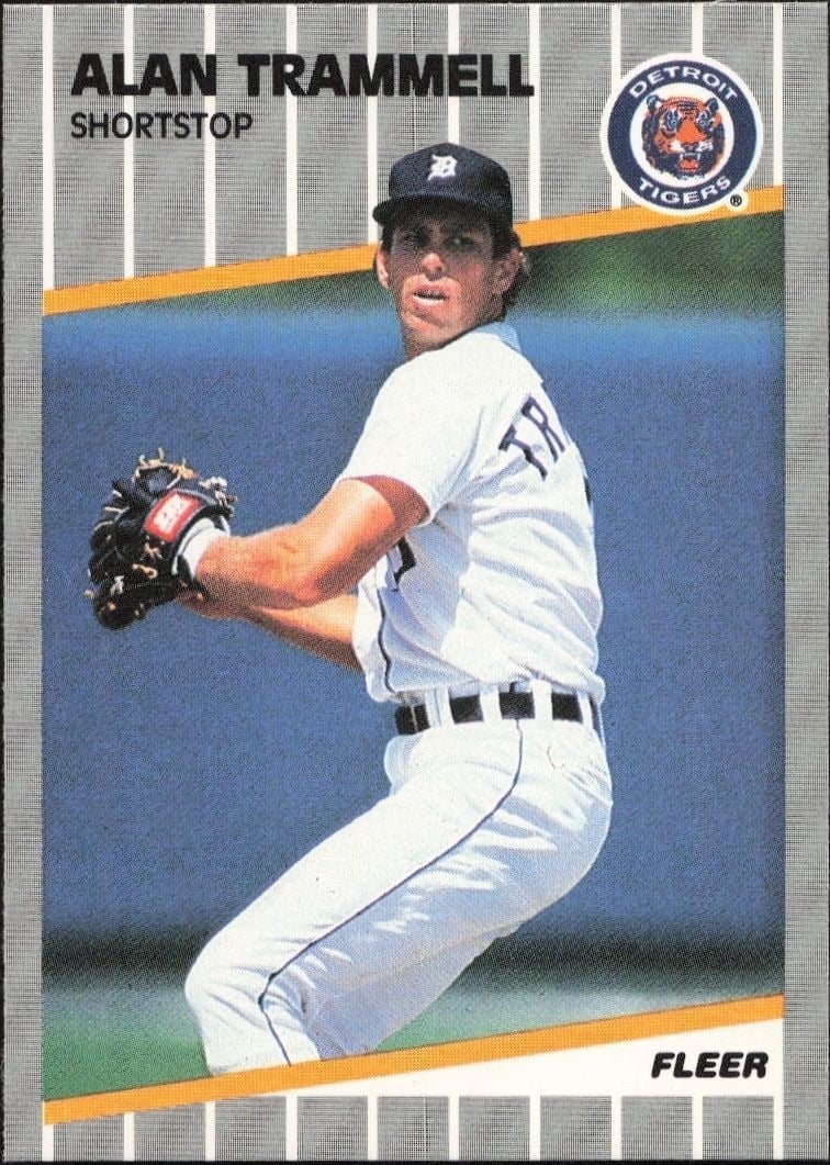 Alan Trammell 1989 Fleer #148 Baseball Trading Card - Front 1989 Fleer Alan Trammell #148 baseball trading card front