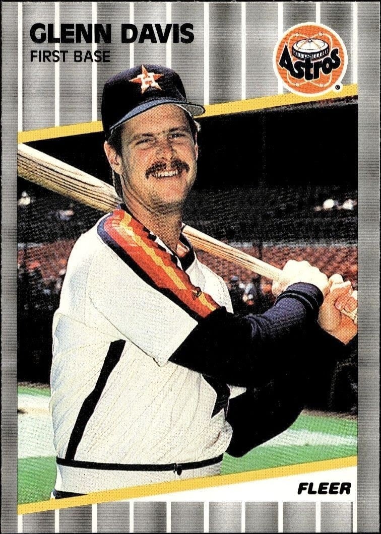 1989 Fleer Glenn Davis #355 trading card