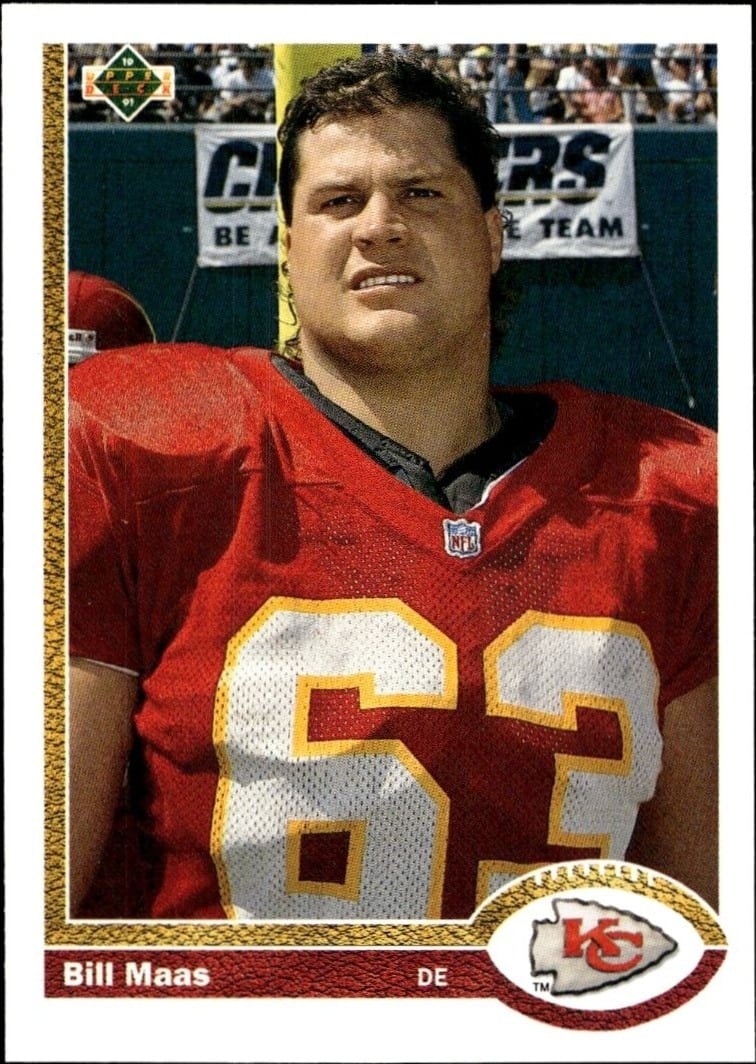 1991 Upper-Deck Bill Maas #592 trading card
