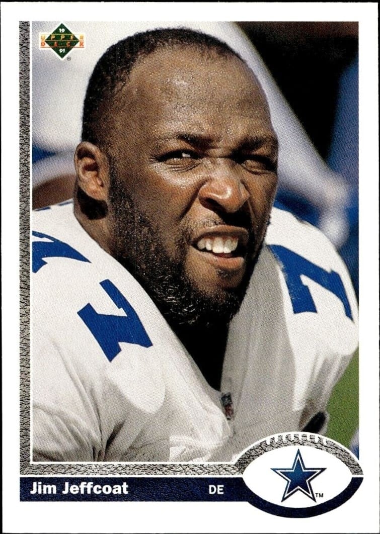 1991 Upper-Deck Jim Jeffcoat #562 trading card