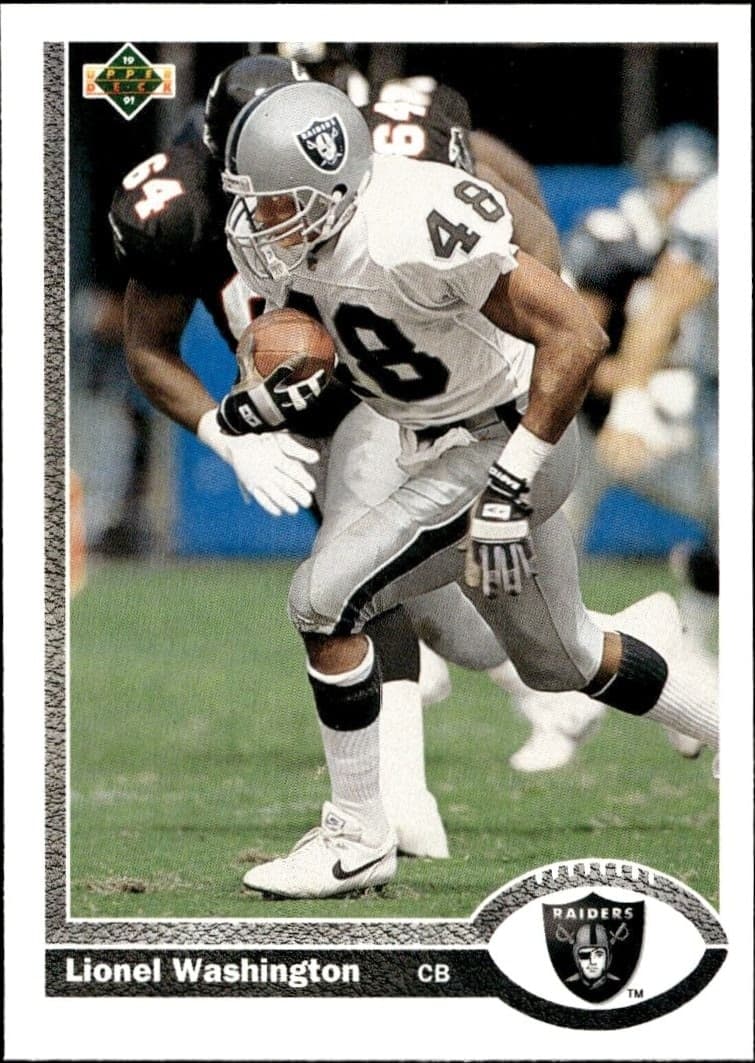 1991 Upper-Deck Lionel Washington #560 trading card