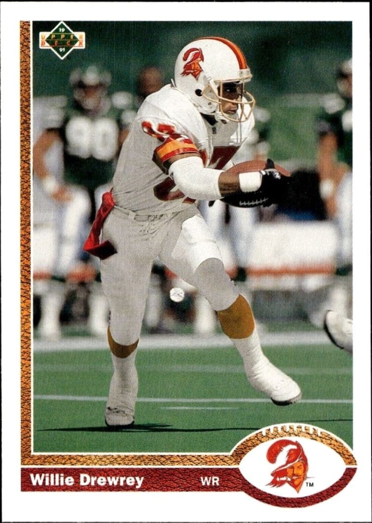 1991 Upper-Deck Willie Drewrey #552 trading card