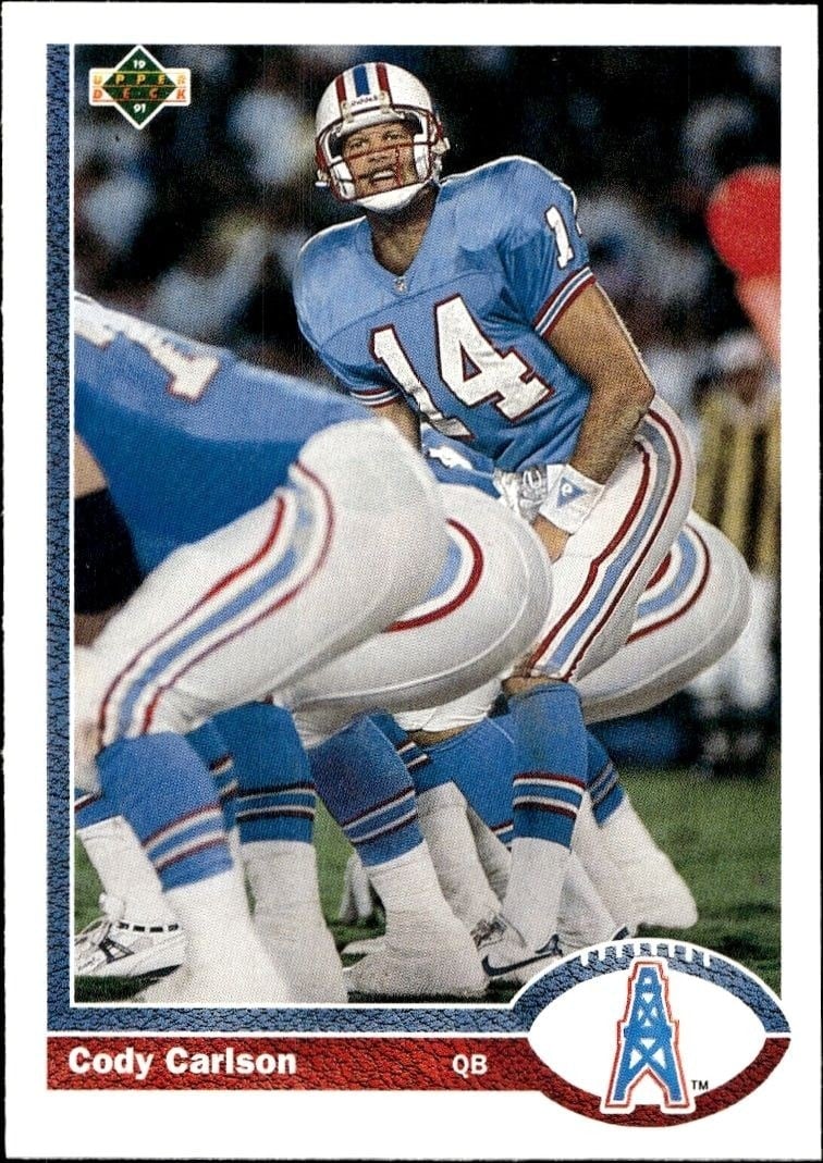 1991 Upper-Deck Cody Carlson #556 trading card