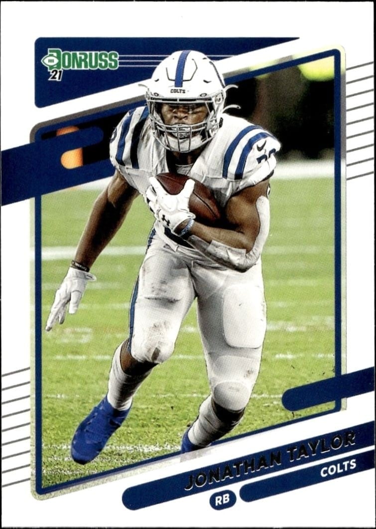Jonathan Taylor 2021 Donruss #150 Football Trading Card - Front 2021 Donruss Jonathan Taylor #150 football trading card front