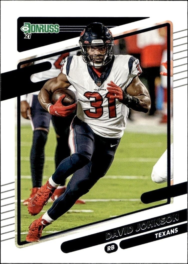 David Johnson 2021 Donruss #165 Football Trading Card - Front 2021 Donruss David Johnson #165 football trading card front