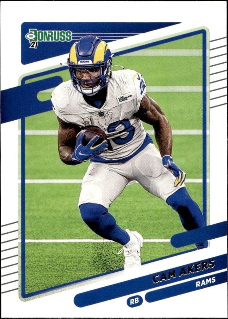 Cam Akers 2021 Donruss #143 Football Trading Card - Front 2021 Donruss Cam Akers #143 football trading card front