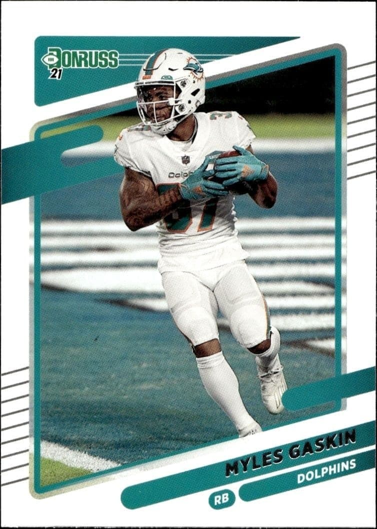 2021 Donruss Myles Gaskin #65 trading card