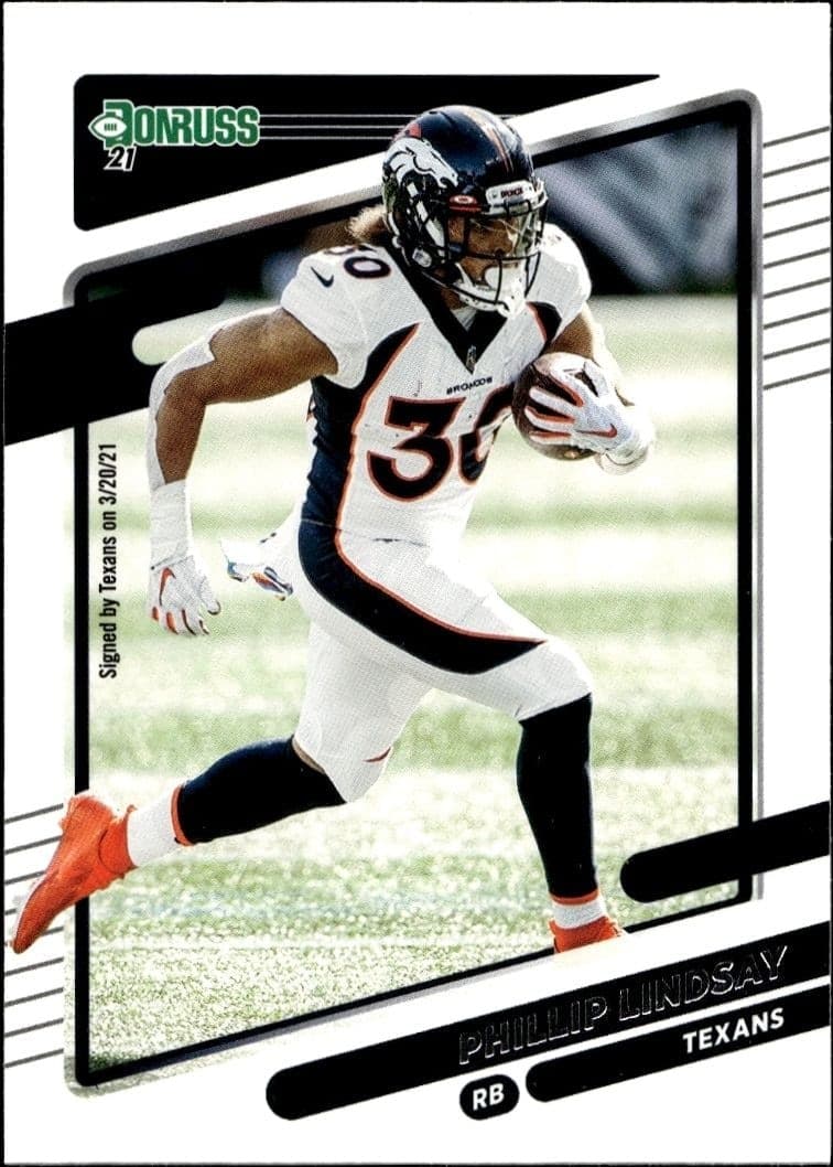 2021 Donruss Phillip Lindsay #183 trading card