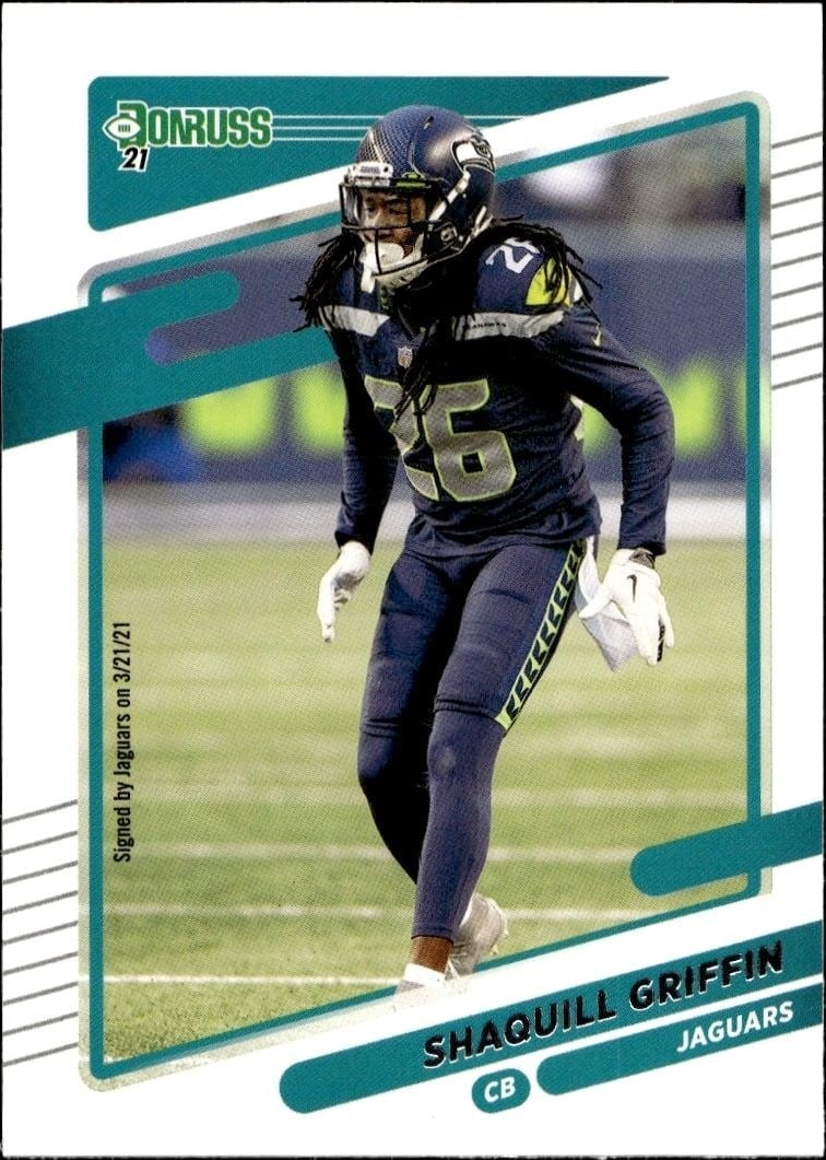 Shaquill Griffin 2021 Donruss #35 Football Trading Card - Front 2021 Donruss Shaquill Griffin #35 football trading card front