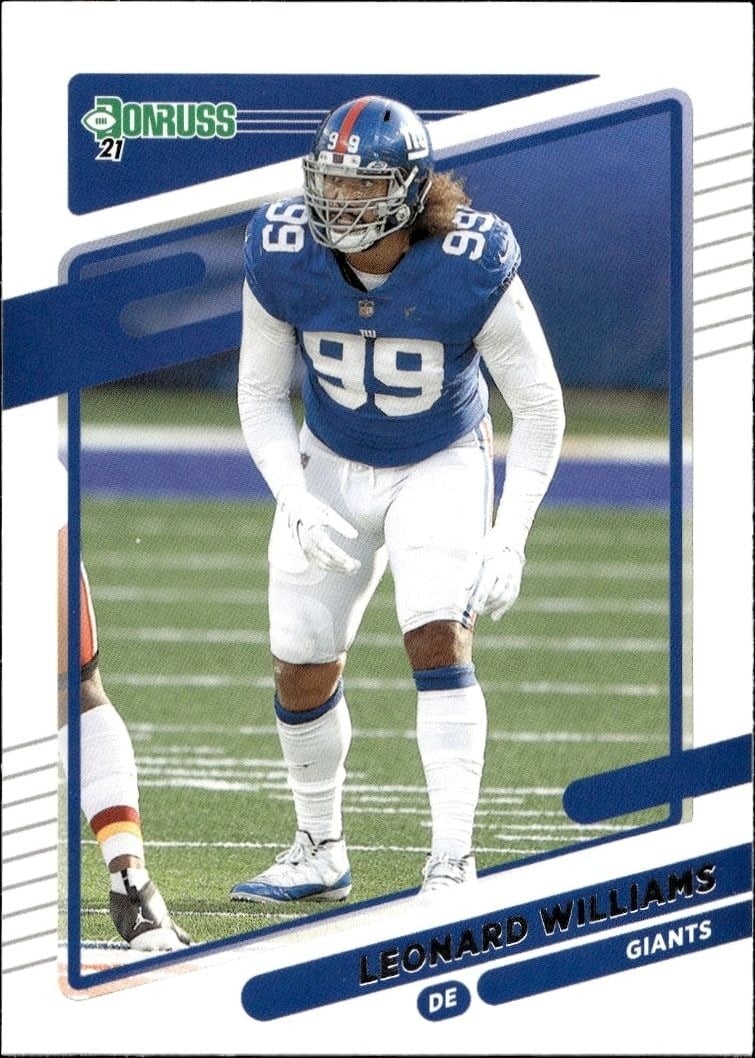 2021 Donruss Leonard Williams #82 trading card