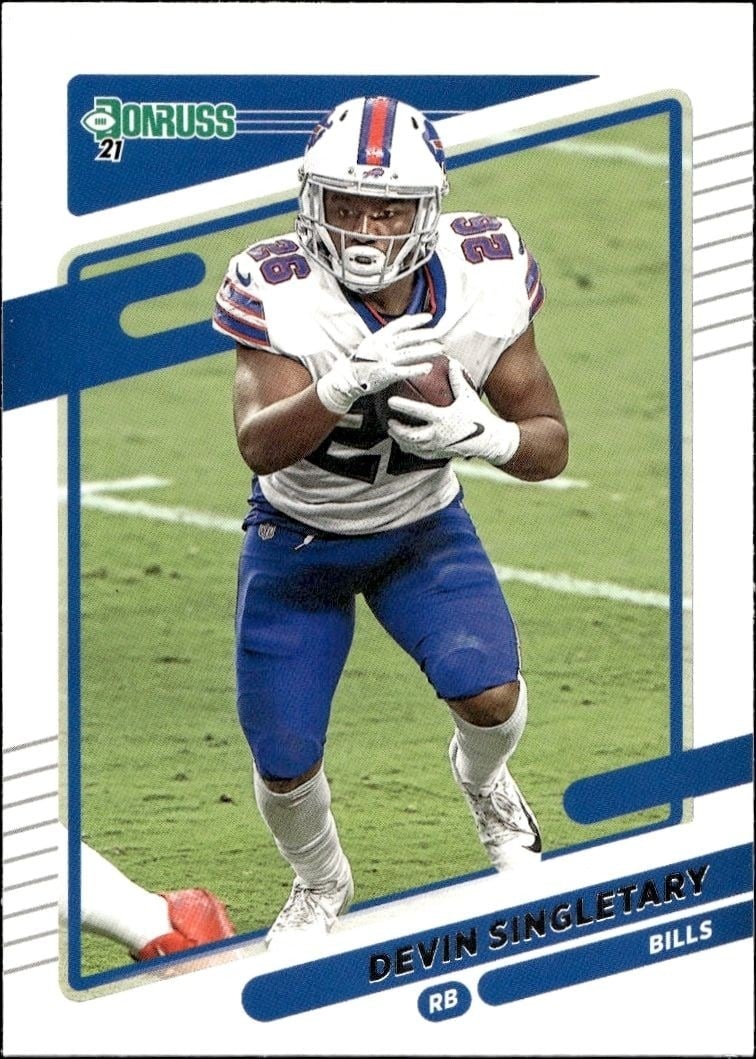 2021 Donruss Devin Singletary #227 trading card