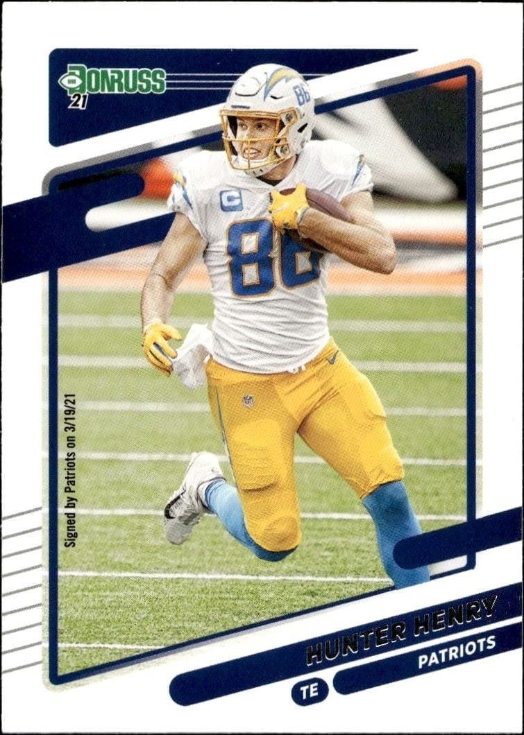 2021 Donruss Hunter Henry #48 trading card