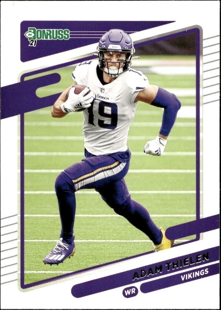 Adam Thielen 2021 Donruss #126 Football Trading Card - Front 2021 Donruss Adam Thielen #126 football trading card front