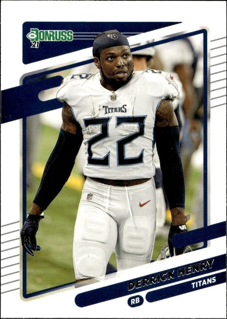 Derrick Henry 2021 Donruss #14 Football Trading Card - Front 2021 Donruss Derrick Henry #14 football trading card front