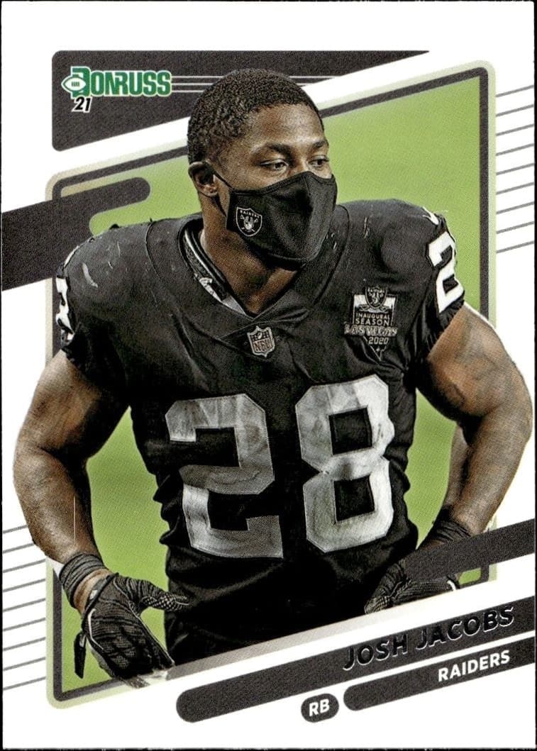 2021 Donruss Josh Jacobs #85 trading card
