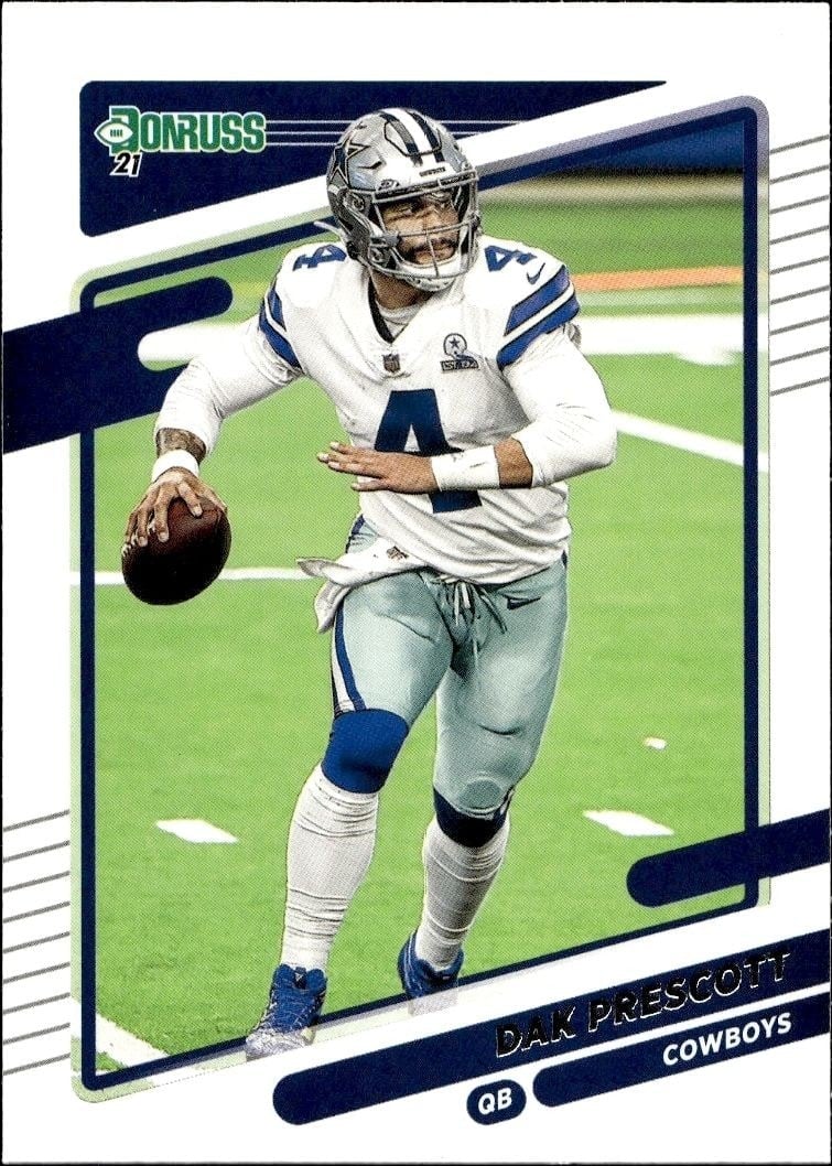 Dak Prescott 2021 Donruss #187 Football Trading Card - Front 2021 Donruss Dak Prescott #187 football trading card front