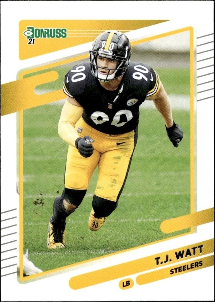 2021 Donruss T.J. Watt #22 trading card