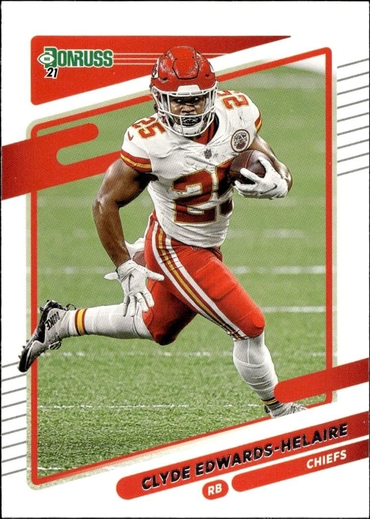 2021 Donruss Clyde Edwards-Helaire #120 trading card