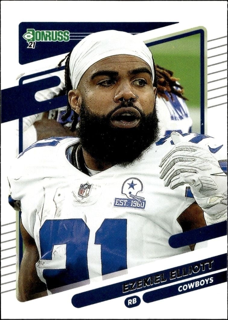 2021 Donruss Ezekiel Elliott #188 trading card