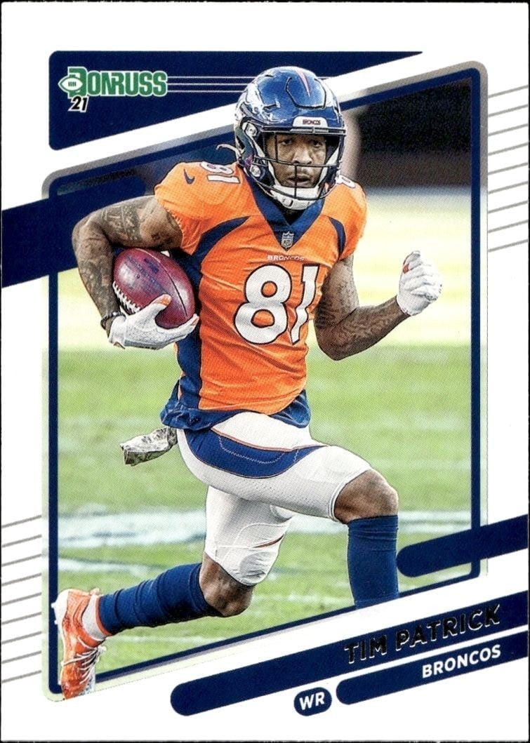 2021 Donruss Tim Patrick #186 trading card