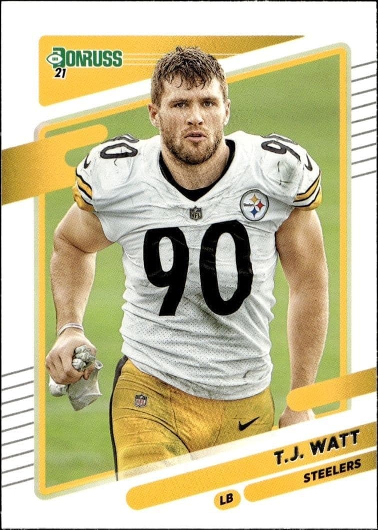 2021 Donruss T.J. Watt #22 trading card