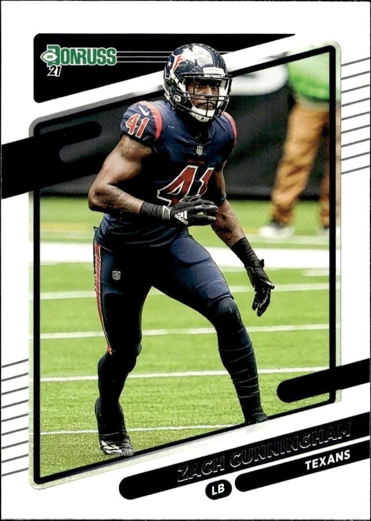Zach Cunningham 2021 Donruss #168 Football Trading Card - Front 2021 Donruss Zach Cunningham #168 football trading card front