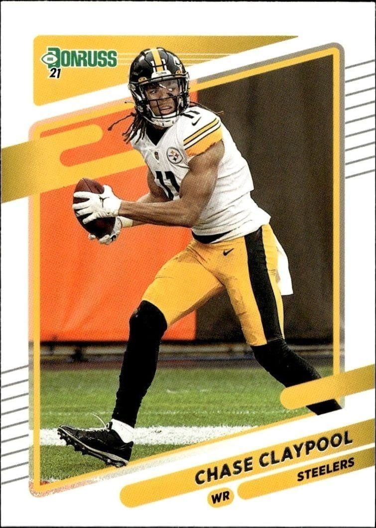 Chase Claypool 2021 Donruss #27 Football Trading Card - Front 2021 Donruss Chase Claypool #27 football trading card front