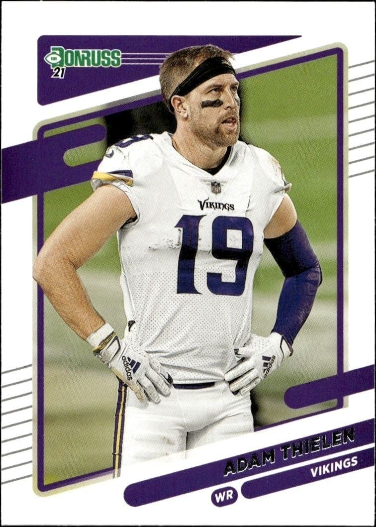 Adam Thielen 2021 Donruss #126 Football Trading Card - Front 2021 Donruss Adam Thielen #126 football trading card front