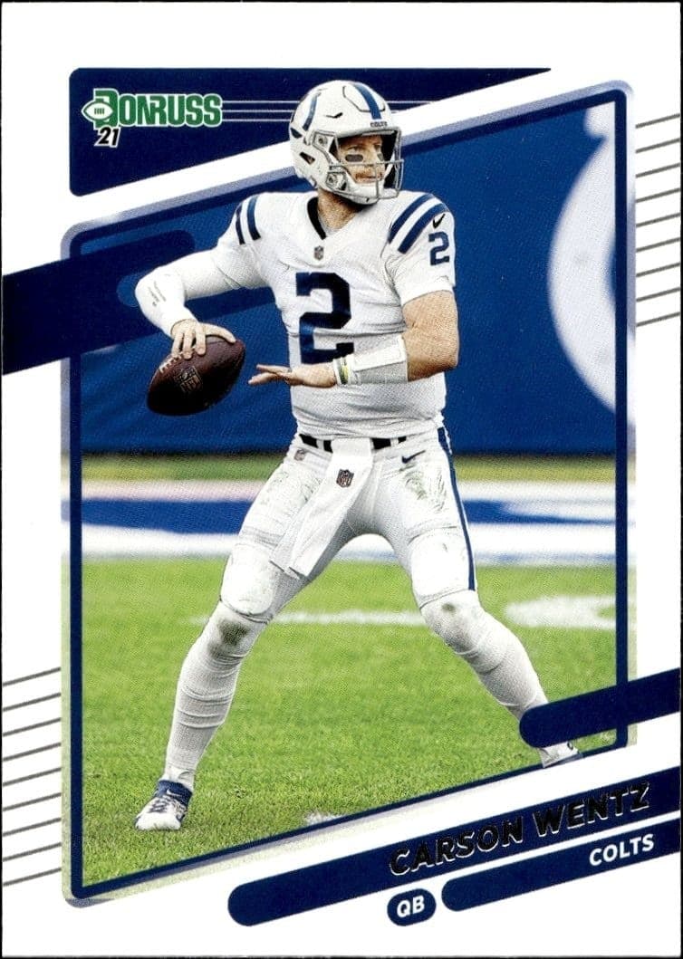 2021 Panini Donruss Carson Wentz #147 trading card