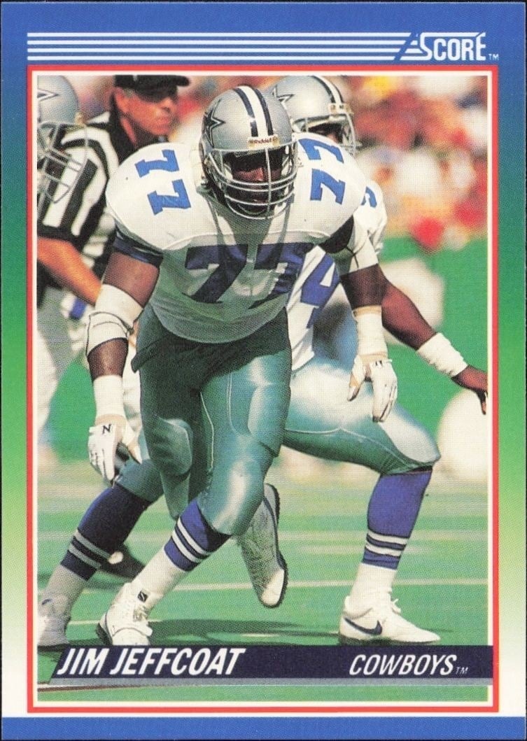 1990 Score Jim Jeffcoat #33 trading card