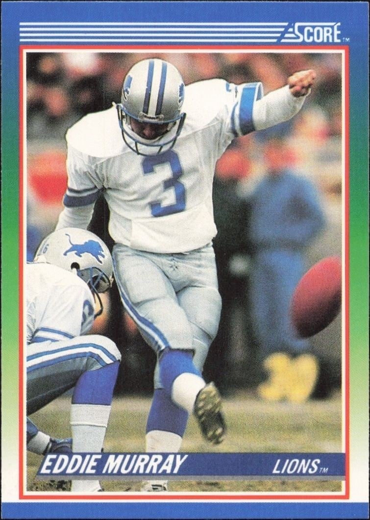 Eddie Murray 1990 Score #27 Football Trading Card - Front 1990 Score Eddie Murray #27 football trading card front