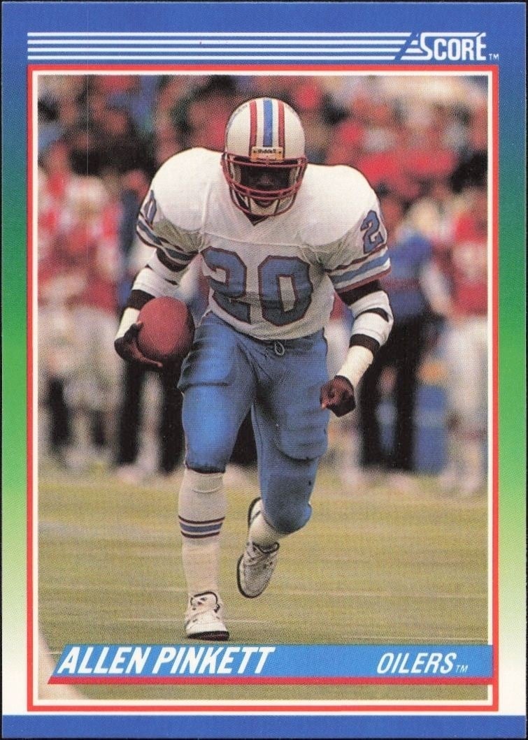 1990 Score Allen Pinkett #22 trading card