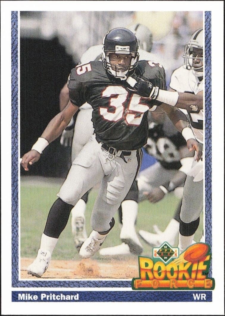 1991 Upper-Deck Mike Pritchard #644 trading card