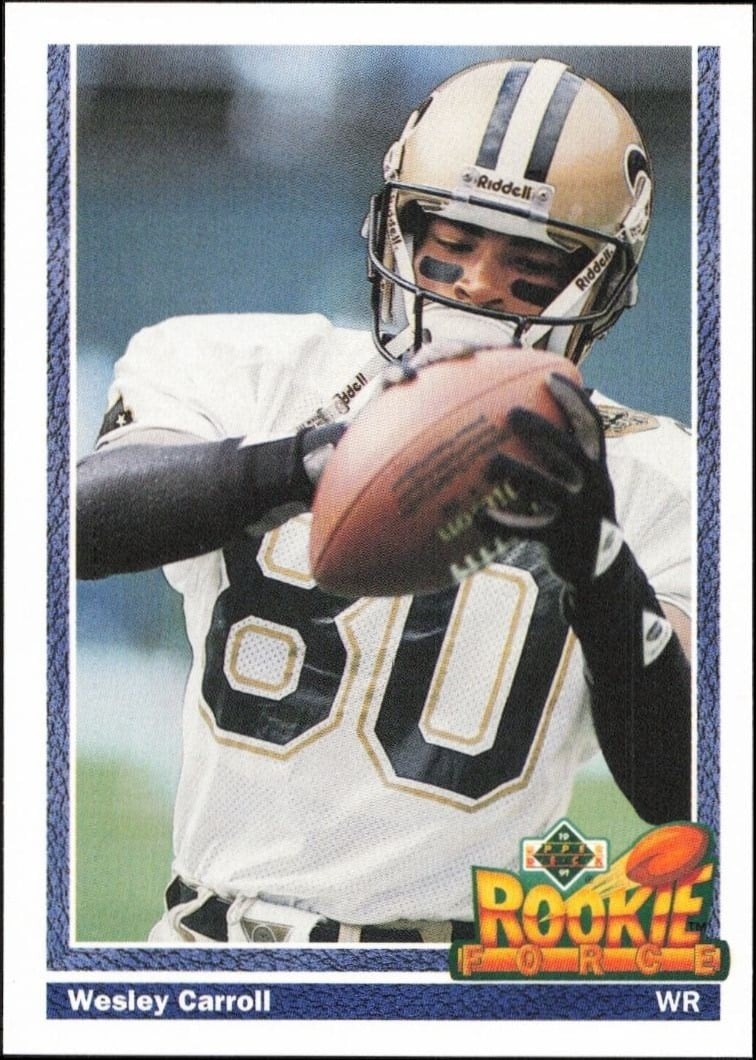 1991 Upper-Deck Wesley Carroll #651 trading card