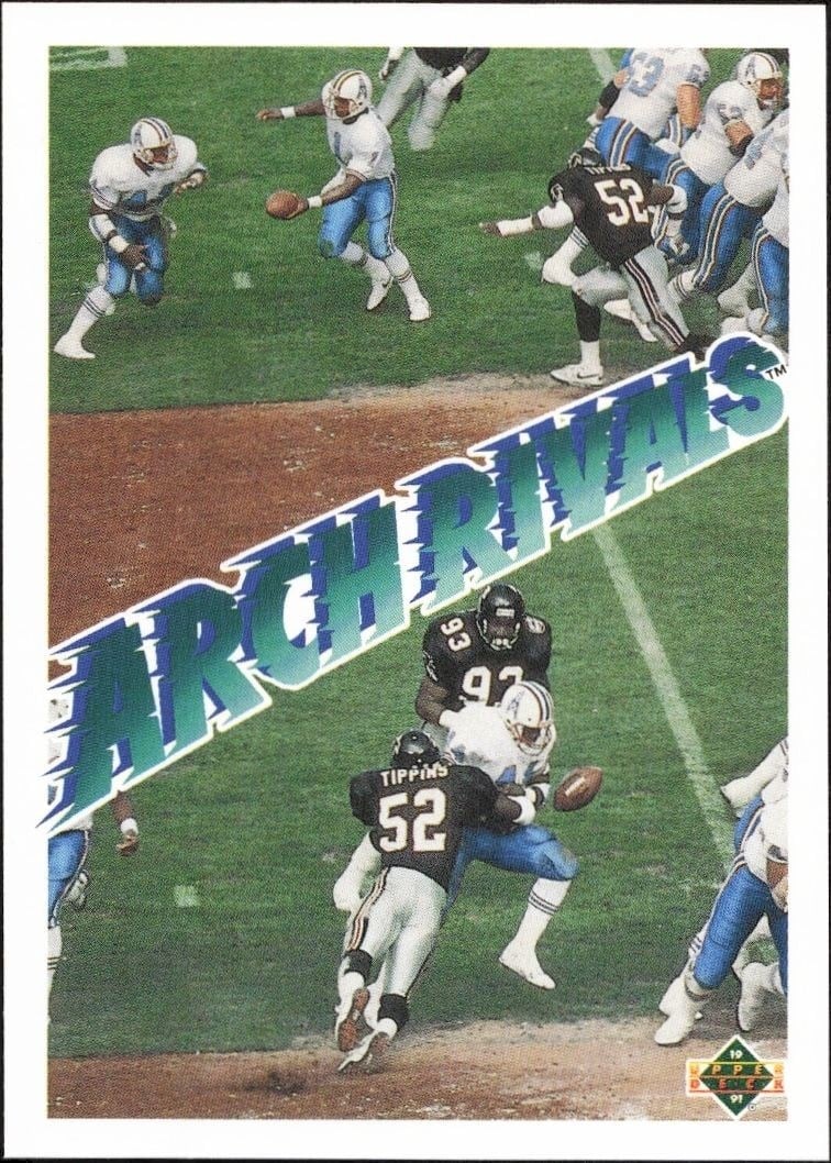 Ken Tippins 1991 Upper Deck #657 Football Trading Card - Front 1991 Upper Deck Ken Tippins #657 football trading card front