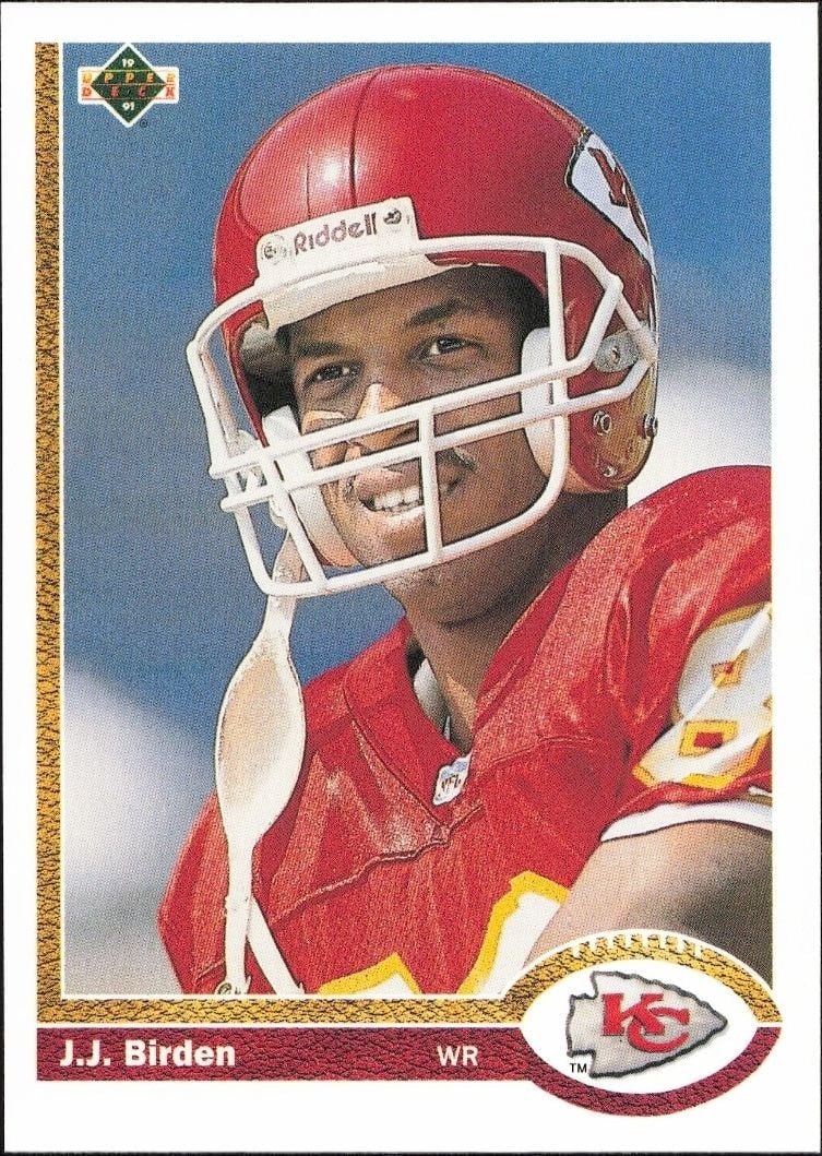 1991 Upper-Deck J.J. Birden #661 trading card