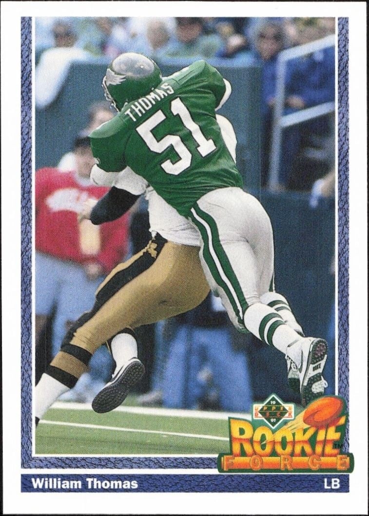 1991 Upper-Deck William Thomas #628 trading card