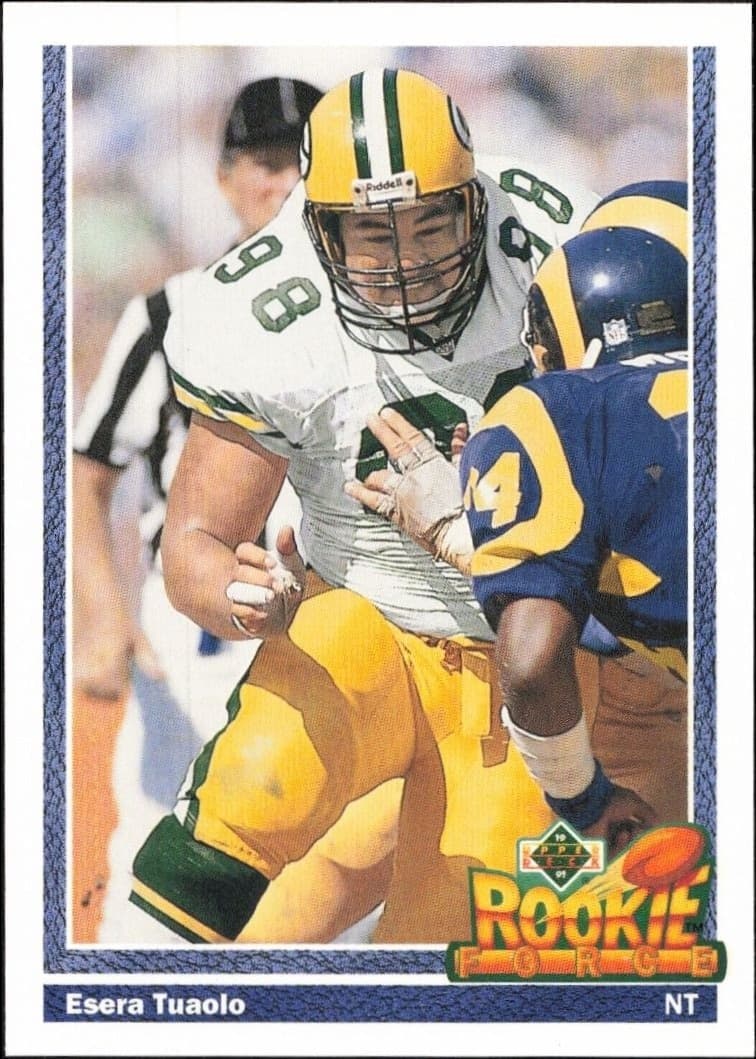 1991 Upper-Deck Esera Tuaolo #635 trading card