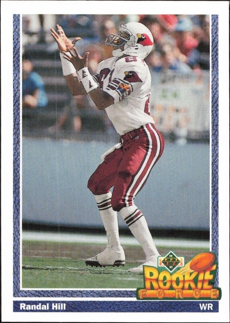 Randal Hill 1991 Upper Deck #632 Football Trading Card - Front 1991 Upper Deck Randal Hill #632 football trading card front