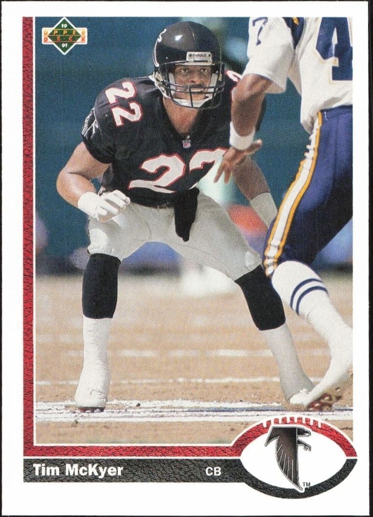 1991 Upper-Deck Tim McKyer #580 trading card