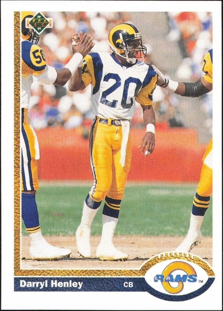 1991 Upper-Deck Darryl Henley #674 trading card