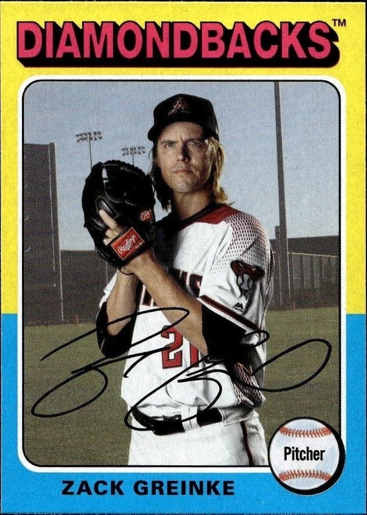 Zack Greinke 2019 Topps Archives #169 Baseball Trading Card - Front 2019 Topps Archives Zack Greinke #169 baseball trading card front