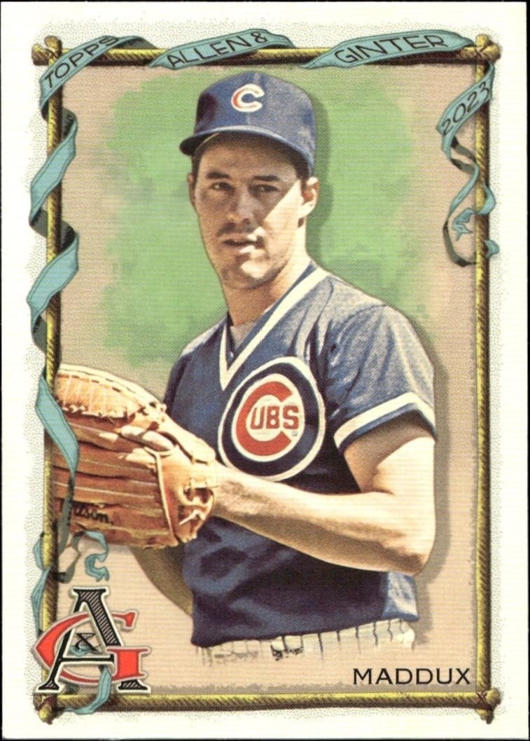 2023 Topps Allen & Ginter Greg Maddux #160 trading card