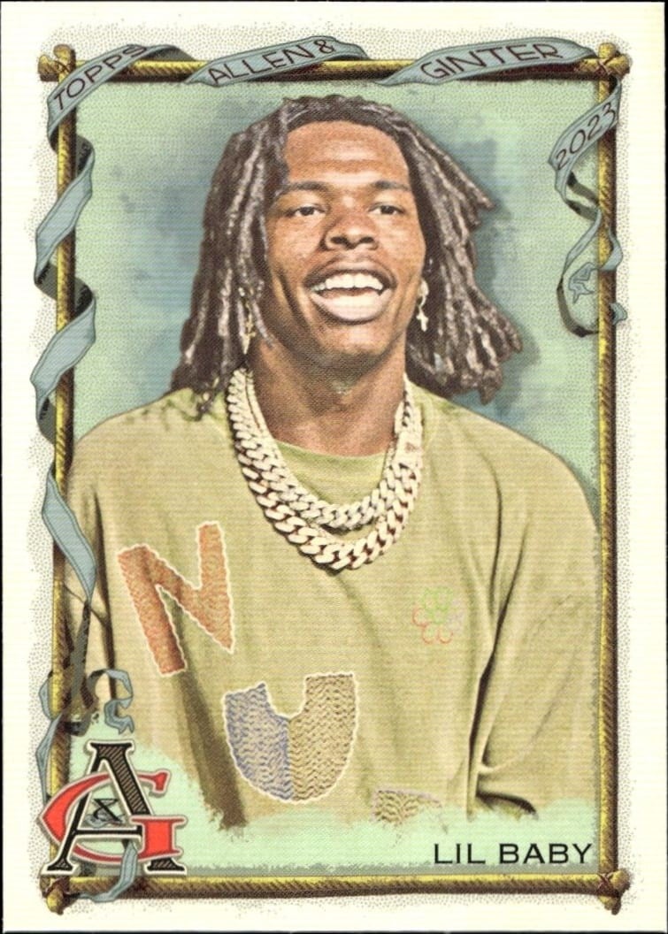 Lil Baby 2023 Topps Allen & Ginter #233 Baseball Trading Card - Front 2023 Topps Allen & Ginter Lil Baby #233 baseball trading card front