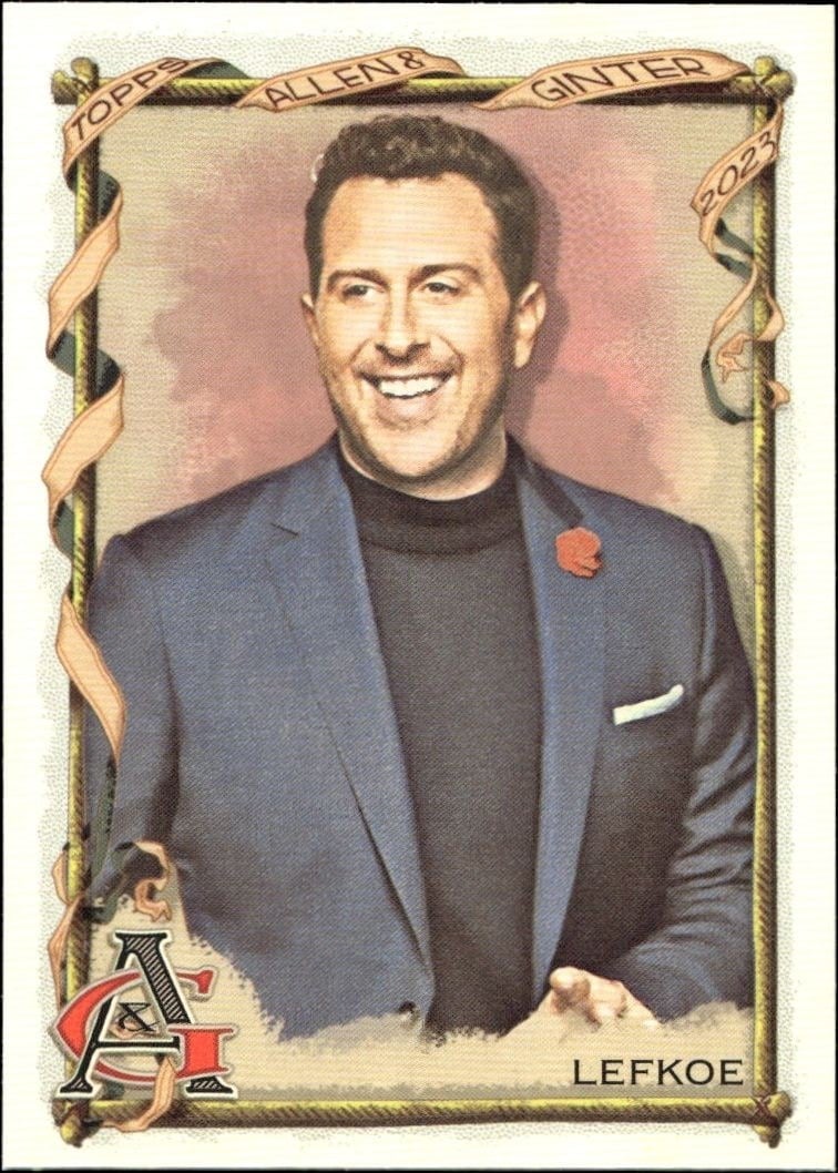 Adam Lefkoe 2023 Topps Allen & Ginter #217 Baseball Trading Card - Front 2023 Topps Allen & Ginter Adam Lefkoe #217 baseball trading card front