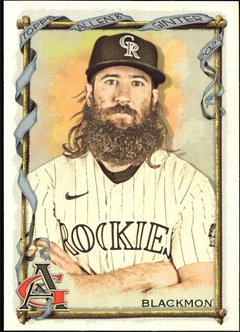 Charlie Blackmon 2023 Topps Allen & Ginter #171 Baseball Trading Card - Front 2023 Topps Allen & Ginter Charlie Blackmon #171 baseball trading card front